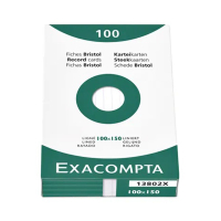 Exacompta steekkaart gelijnd 100 x 150 mm (100 stuks) 13802X 404431