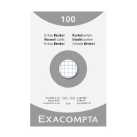 Exacompta steekkaart geruit 100 x 150 mm (100 stuks) 404619