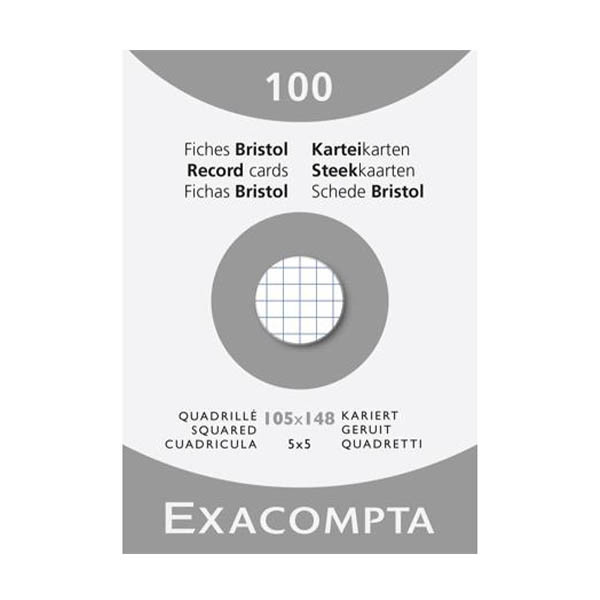 Exacompta steekkaart geruit 105 x 148 mm (100 stuks) 404623 - 1
