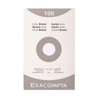 Exacompta steekkaart geruit 125 x 200 mm (100 stuks) 404620
