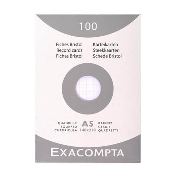 Exacompta steekkaart geruit 148 x 210 mm (100 stuks) 404622 - 1