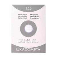 Exacompta steekkaart geruit 148 x 210 mm (100 stuks) 404622