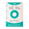 Exacompta steekkaart met perforatie geruit 210 x 297 mm (100 stuks) 404617 - 1