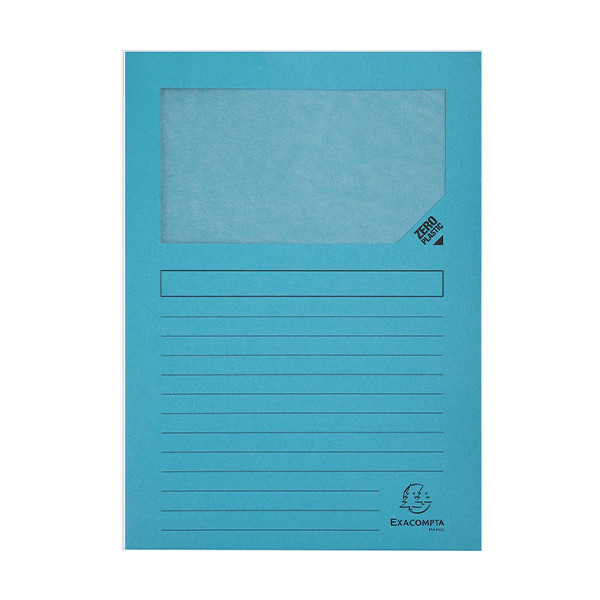 Exacompta venstermap blauw A4 (100 stuks) 50106E 404438 - 1