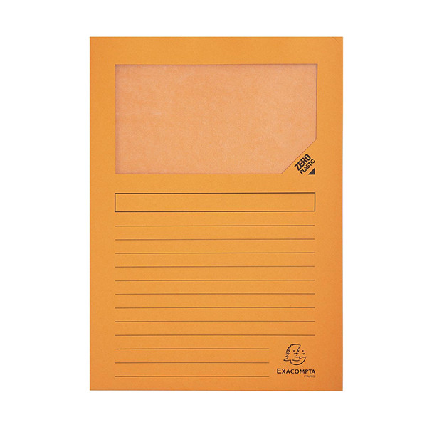 Exacompta venstermap oranje A4 (100 stuks) 50104E 404441 - 1
