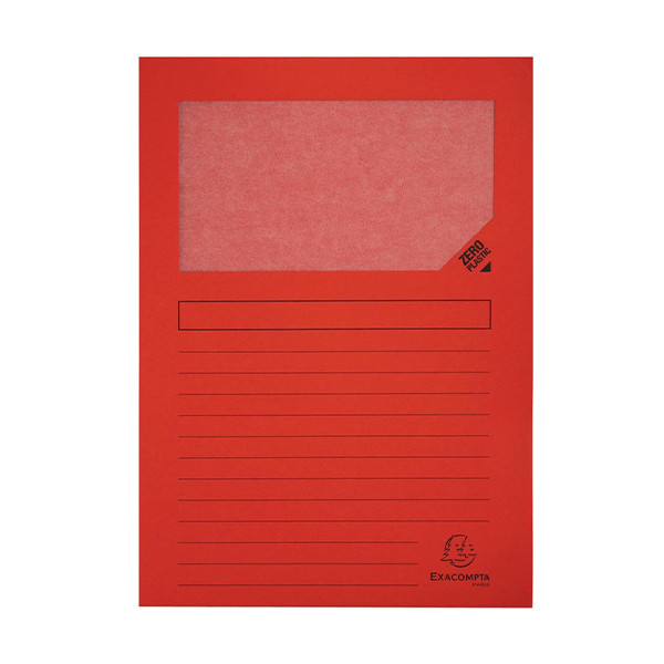 Exacompta venstermap rood A4 (100 stuks) 50105E 404442 - 1