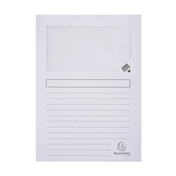 Exacompta venstermap wit A4 (100 stuks) 50110E 404437 - 1