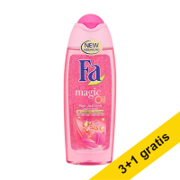 Aanbieding: 4x Fa Magic Oil Pink Jasmin douchegel (250 ml) SFA06261