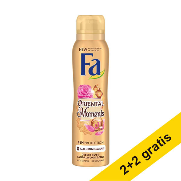 Aanbieding: 4x Fa Oriental Moments deodorant spray (150 ml) SFA06256 - 1