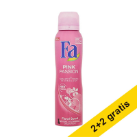 Aanbieding: 4x Fa Pink Passion deodorant spray (150 ml) SFA06253