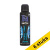 Aanbieding: 6x Fa deodorant spray Perfect Wave for men (150 ml)