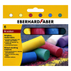 Eberhard Faber rond stoepkrijt gekleurd (6 stuks)