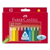 Faber-Castell Triangular waskrijt gekleurd (12 stuks)