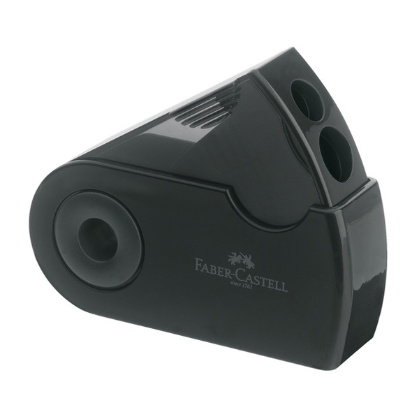 Faber-Castell puntenslijper met opvangbakje zwart FC-182700 220082 - 1