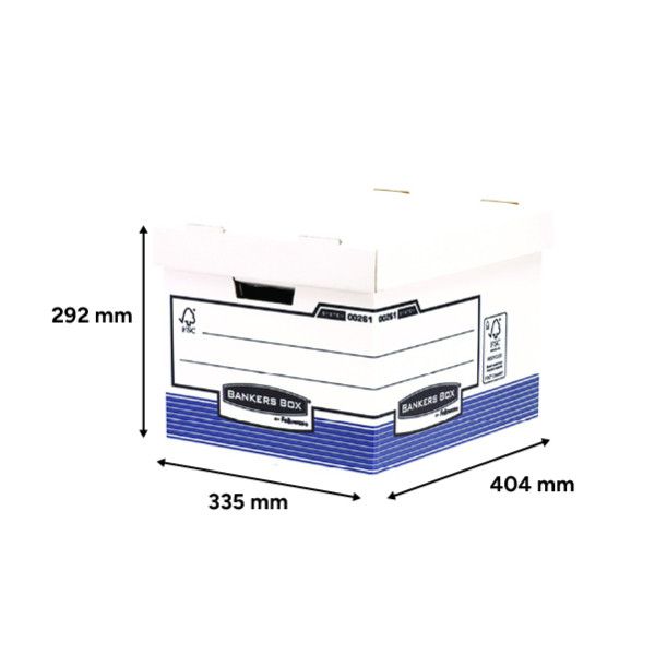 Fellowes Bankers Box archief- en opbergdoos A4/folio 333 x 380 x 285 mm (10 stuks) 213261 - 3