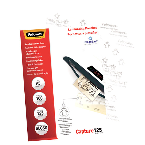 Fellowes ImageLast lamineerhoes A5 glanzend 2x125 micron (100 stuks) 5307302 213384 - 4