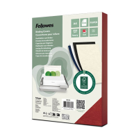 Fellowes Leatherlook bindomslag 250 grams rood A4 (100 stuks) 213198