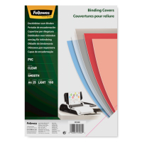 Fellowes PVC bindomslag 180 micron transparant A4 (25 stuks) 5380001 213226
