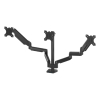 Fellowes Platinum Series monitorarm voor 3 monitoren zwart (met klem of schroef) 8042601 214011 - 1