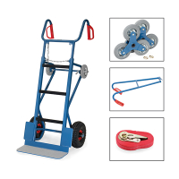Fetra apparatensteekwagen met trappenster/draagarmen en spanband 11050 439086