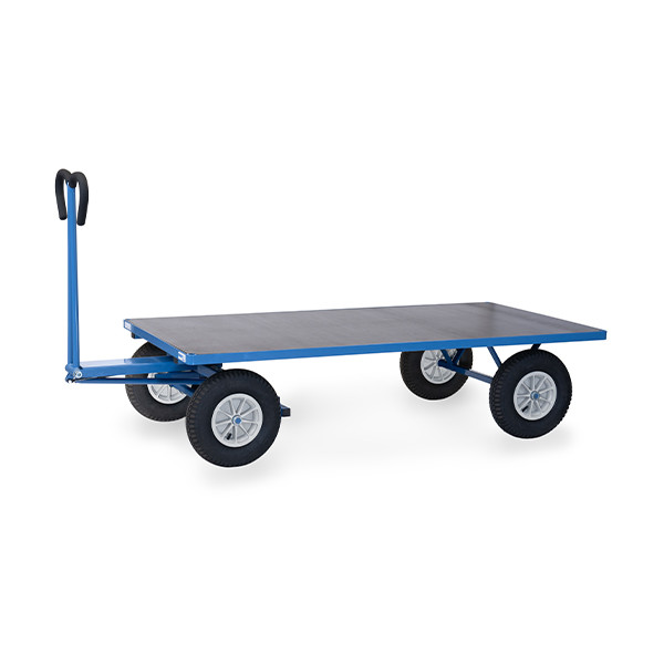 Fetra handtrekwagen met luchtbanden met laadvlak van 2000 x 1000 mm 6406L 439058 - 1
