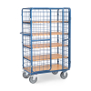 Fetra hoge etagewagen met 5 opklapbare etages met laadvlak van 1000 x 600 mm gesloten 8581-3DE 439031 - 1