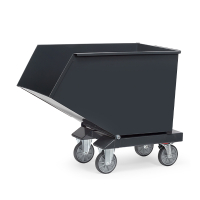 Fetra kantelbare afvalbak met aftapkraan bakmaat 1214 x 669 x 708 mm (met onderstel) 4702A-7016 439051
