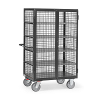 Fetra kastwagen met spanjoletsluiting met laadvlak van 1200 x 780 mm zwart/grijs 5393-7016 439047