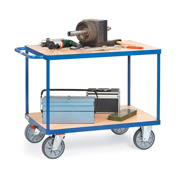 Fetra zware tafelwagen met 2 etages met laadvlak van 1000 x 600 mm 2401 439003 - 2