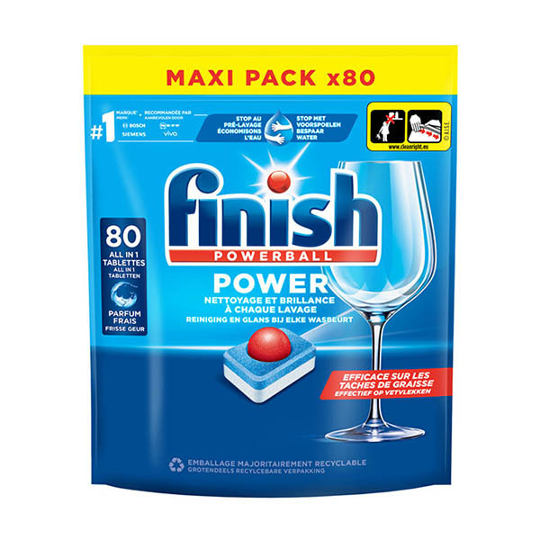 Finish Powerball vaatwastabletten Regular (80 vaatwastabletten) SFI01113 - 1