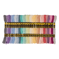 Folia borduurzijde pastel assorti (52 stuks) 23993 222112