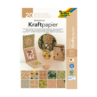 Folia designpapierblok Kraftpapier II 120/230 g/m² A4 (20 vellen) 48898 222117