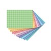 Folia designpapierblok gekleurd ruitjes 50 x 70 cm (10 vellen)