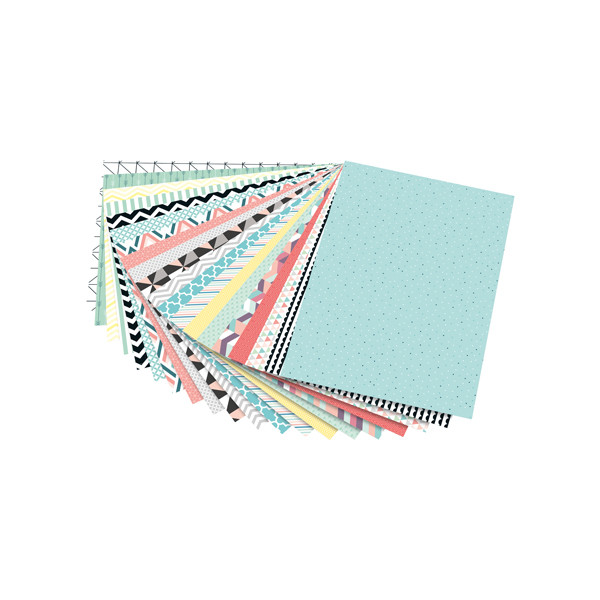 Folia designpapierblok geometrie 24 x 34 cm (20 vellen) 48449 222127 - 1