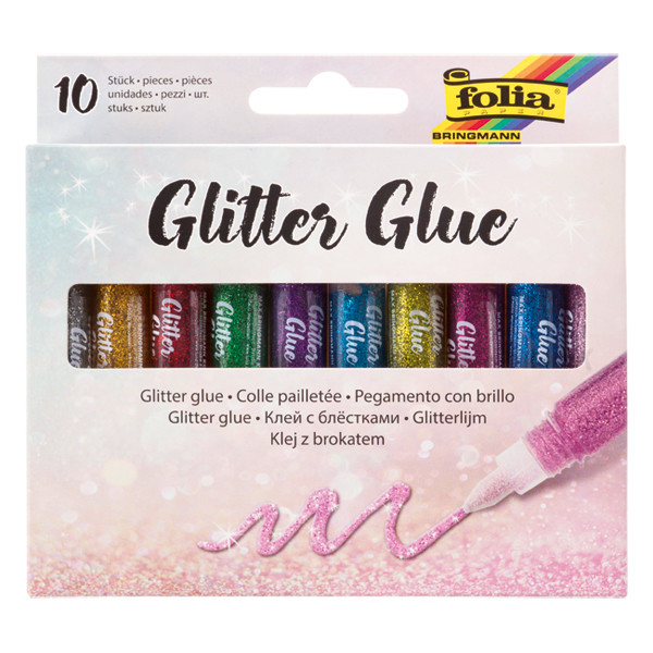 Folia glitterlijm assorti (10 stuks) 574 222138 - 1