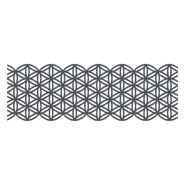 Folia washi tape grijze bloemen (50 mm x 5 m) 29102 222243 - 1