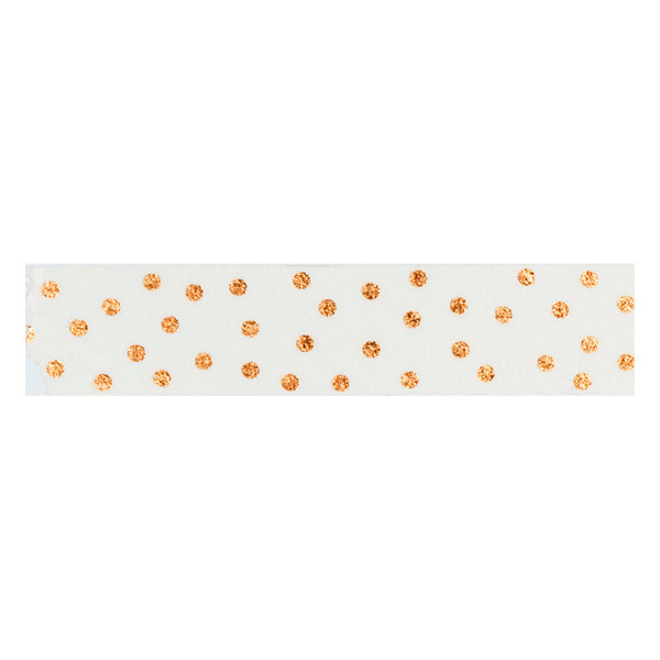 Folia washi tape stippen roségoud (15 mm x 5 m) 26101 222228 - 1