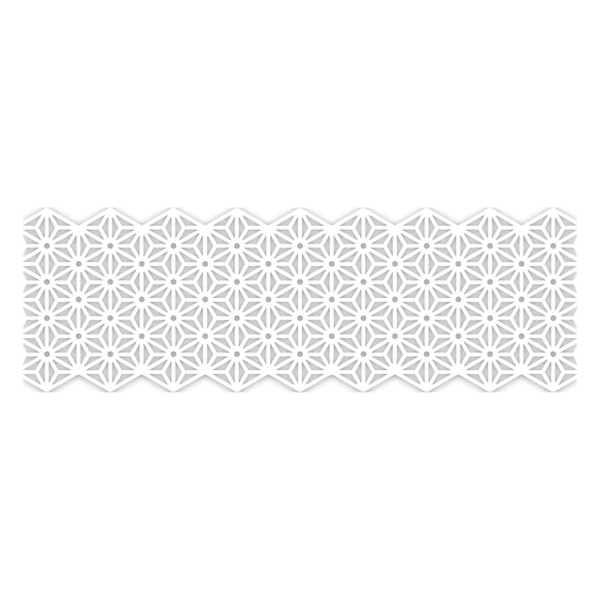 Folia washi tape witte bloemen (50 mm x 5 m) 29101 222242 - 1