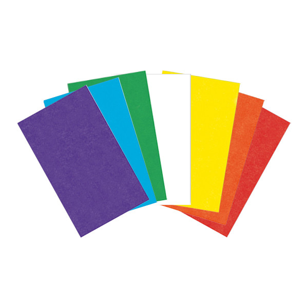 Folia zijdepapier 50 x 70 cm rainbow set (7 stuks)  222327 - 1