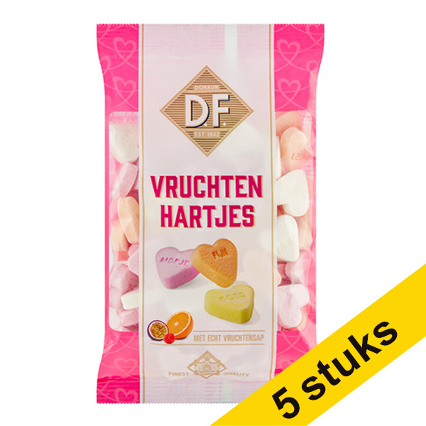 Aanbieding: 5x Fortuin vruchtenhartjes (200 gram) 423693 - 1