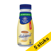 Aanbieding: 5x Friesche Vlag Halvamel koffiemelk PET-fles (140 ml)