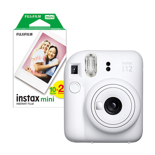 Fujifilm instax mini 12 White bundel met 20 vel papier