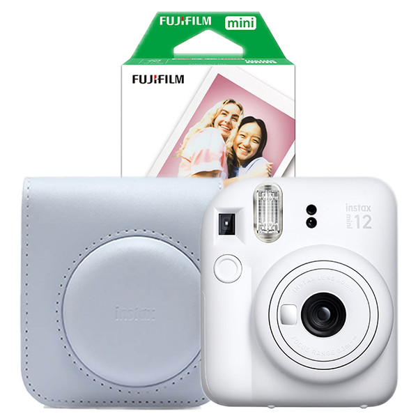 Fujifilm instax mini 12 White bundel met White case en 20 vellen papier 150885 - 1
