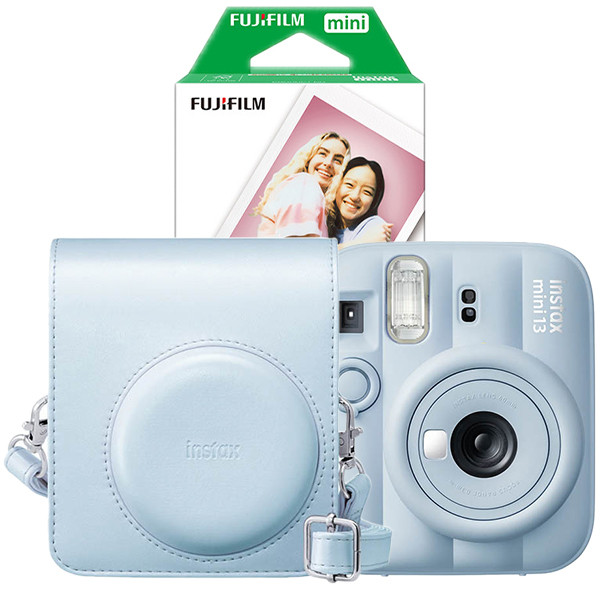 Fujifilm instax mini 13 Blue bundel met Blue case en 20 vel papier 150927 - 1