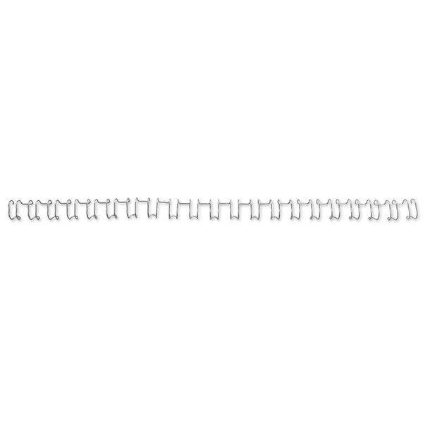 GBC IB1604 metalen draadrug 6 mm zilver (100 stuks) IB160431 207212 - 1