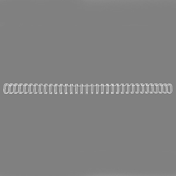 GBC RG8104 metalen draadrug 6 mm wit (100 stuks) RG810470 207246 - 1
