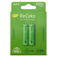 GP 2600 ReCyko oplaadbare AA / HR06 Ni-Mh batterij (2 stuks) AGP00103