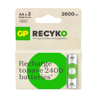 GP 2600 ReCyko oplaadbare AA / HR06 Ni-Mh batterij (2 stuks) AGP00103