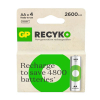 GP 2600 ReCyko oplaadbare AA / HR06 Ni-Mh batterij (4 stuks)