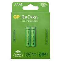 GP 850 ReCyko oplaadbare AAA / HR03 Ni-Mh Batterij (2 stuks) AA AAA HR03 HR06 AGP00119